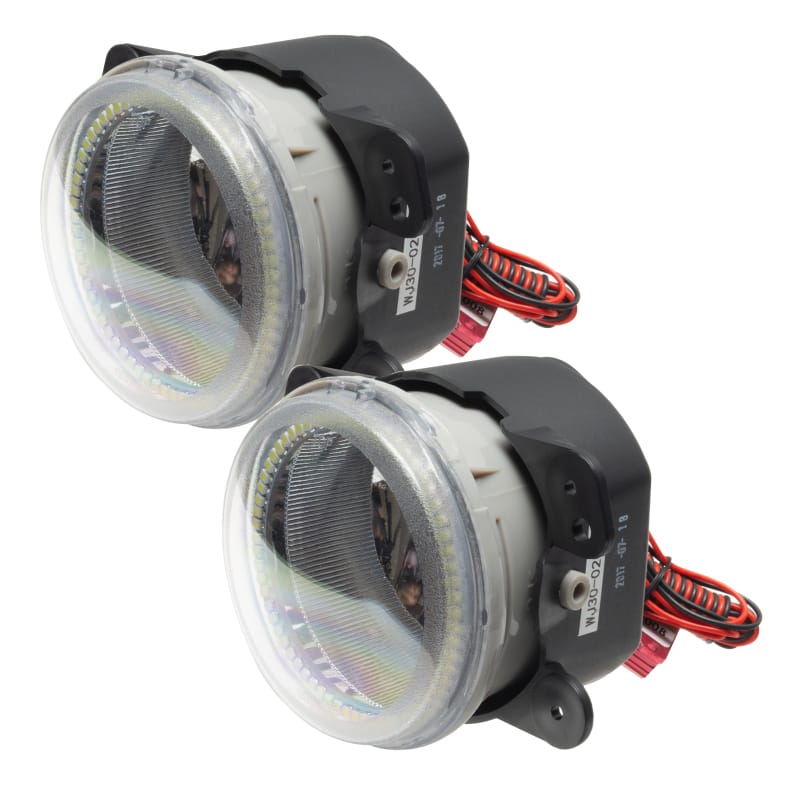 Oracle Lighting 07-09 Jeep Wrangler JK Pre-Assembled LED Halo Fog Lights -Pink thumbnail 3