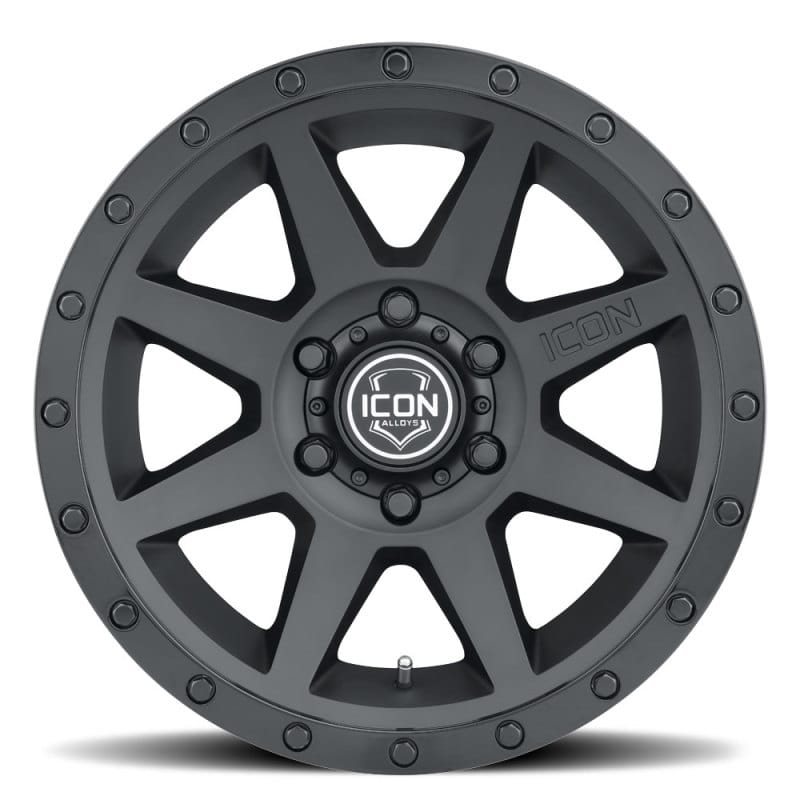 ICON Rebound 17x8.5 5x5 -6mm Offset 4.5in BS 71.5mm Bore Double Black Wheel thumbnail 3
