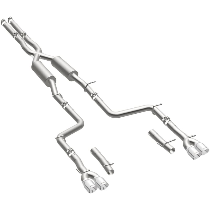 MagnaFlow Cat-Back, SS, 2.5in, Quad Split Rear 3.5in Tip 2015 Dodge Challenger 3.6L V6 thumbnail 3