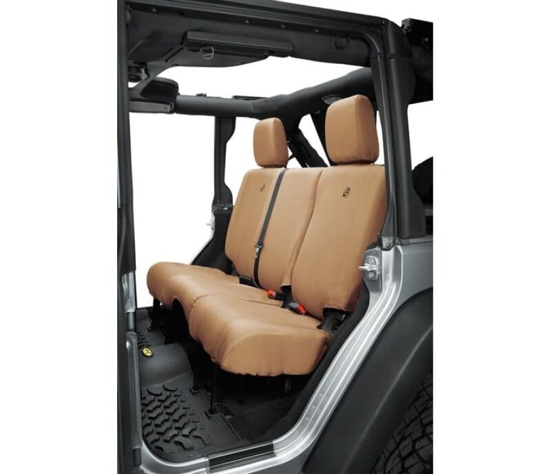 Bestop 13-18 Jeep Wrangler JK 4-Door Rear Seat Covers (Tan)