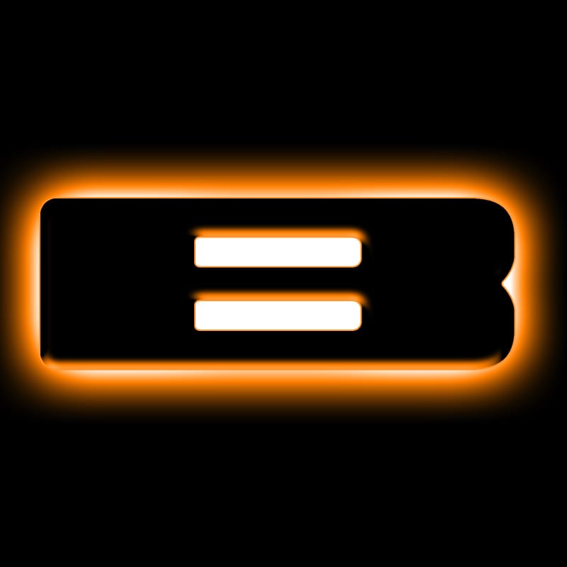 ORACLE Lighting Universal Illuminated LED Letter Badges - Matte Blk Surface Finish - B - 3141-B-005