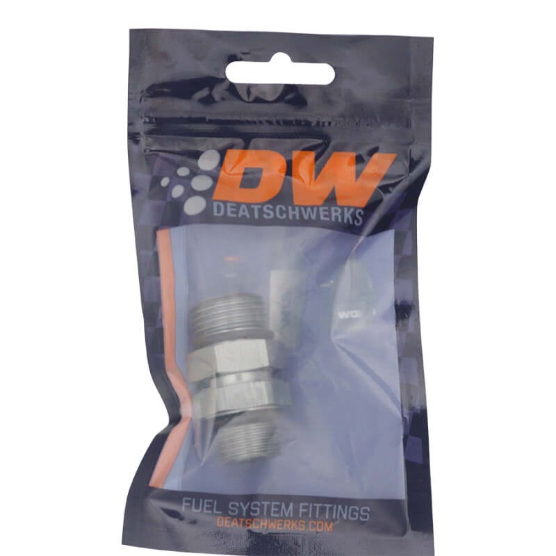 DeatschWerks 8AN ORB Male to 10AN ORB Male Swivel Adapter - Anodized DW Titanium thumbnail 2