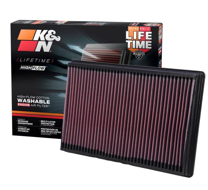 K&N 02-10 Dodge Ram 1500/2500/3500 3.7/4.7/5.7L Drop In Air Filter thumbnail 4