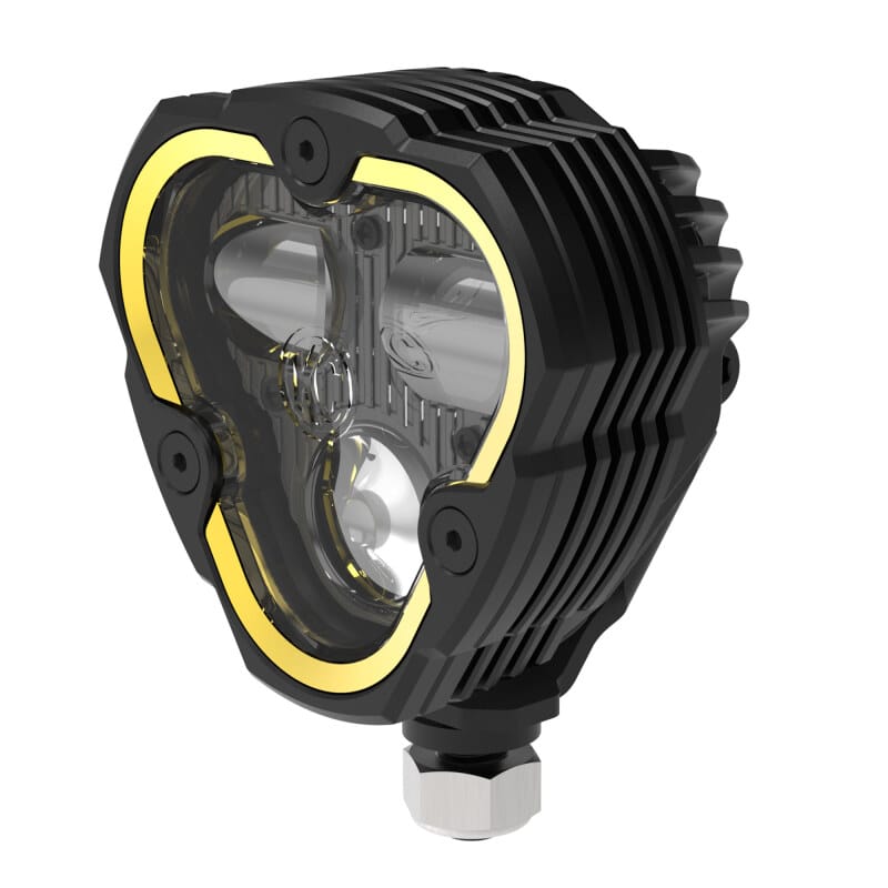 KC HiLiTES FLEX ERA 3 Dual Mode SAE Fog Light - Single Light Master Kit (w/Clear + Yellow Lens) thumbnail 2