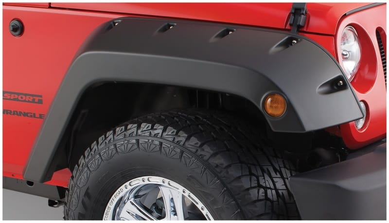 Bushwacker 07-18 Jeep Wrangler Pocket Style Flares 2pc - Black thumbnail 2
