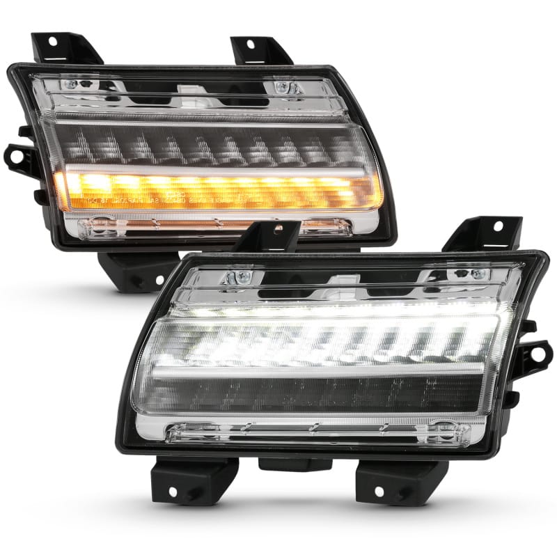 ANZO 18-19 Jeep Wrangler JL Halogen Chrome Clear w/ Sequential Signal thumbnail 2