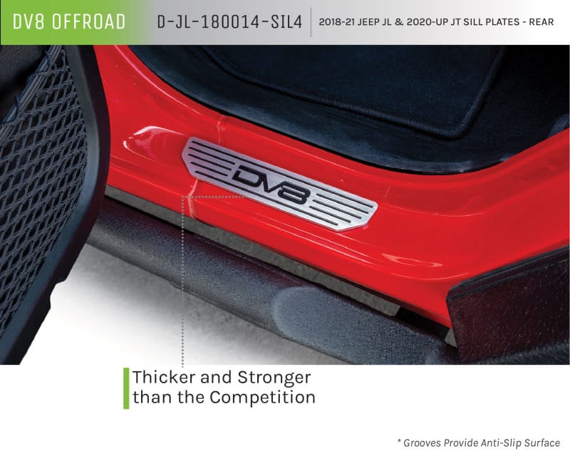 DV8 Offroad 2018-2019 Jeep Gladiator JL Rear Sill Plates - D-JL-180014-SIL4 thumbnail 2