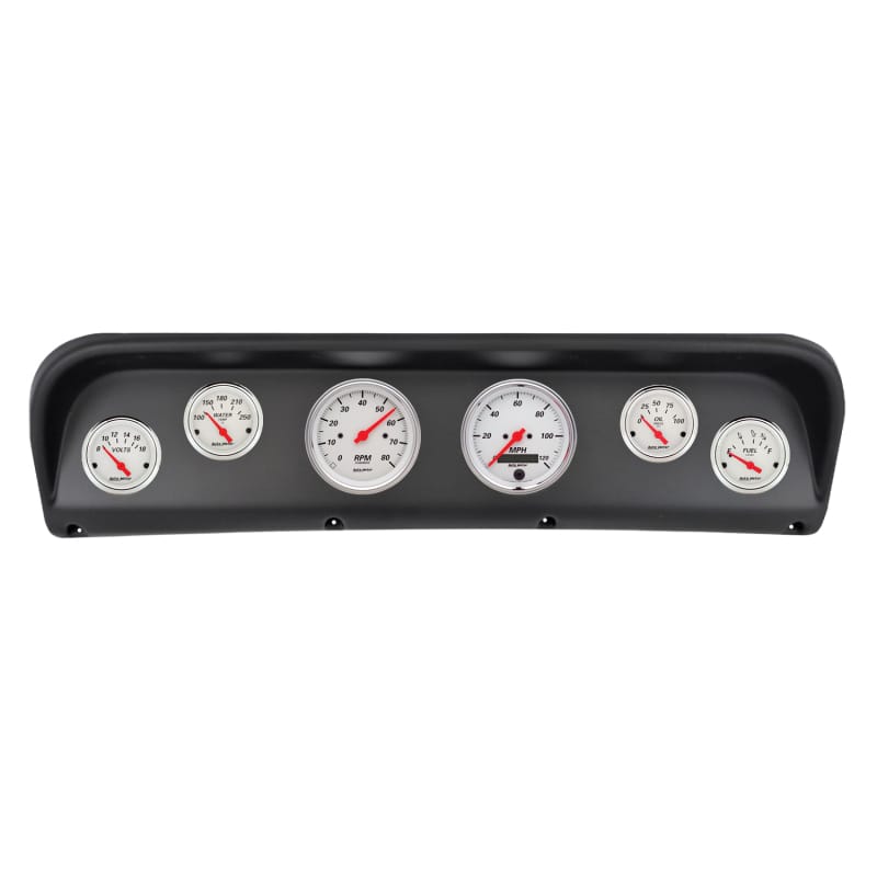 Autometer Arctic White Direct Fit Dash Kit 67-72 Ford F100 (2 x 3-3/8in. / 4 x 2-1/16in.)