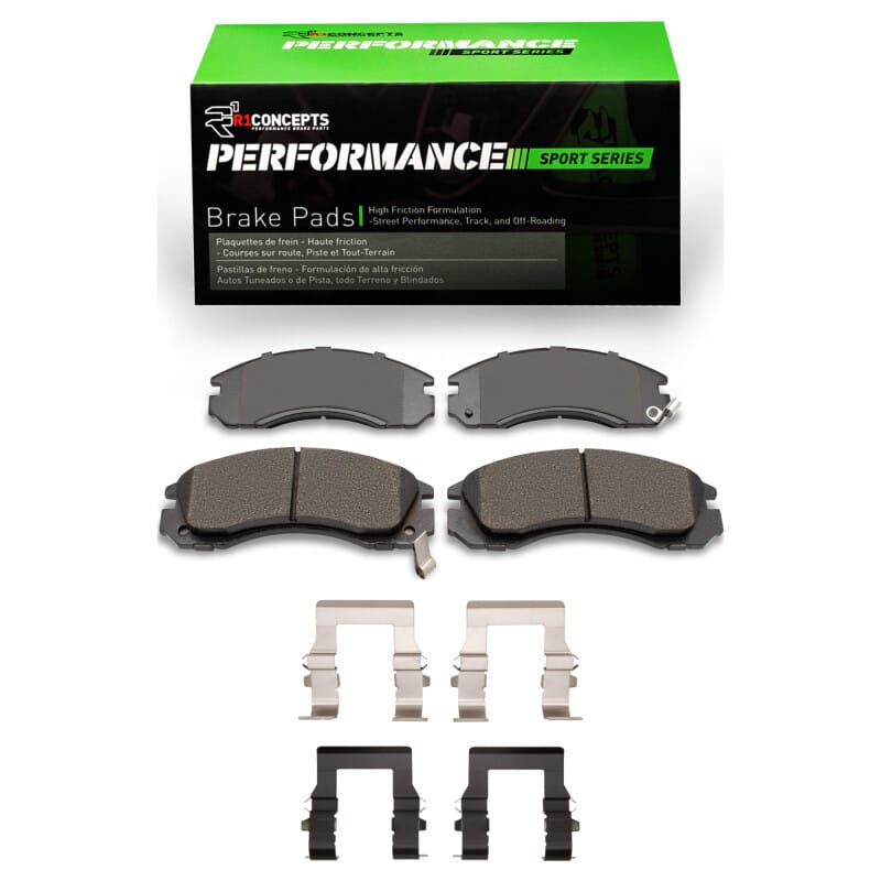 R1 90-22 Dodge Stealth Front Performance Sport Pads & Hardware Kit