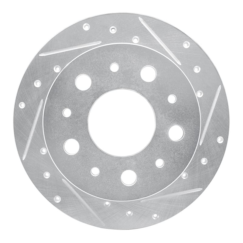 R1 14-21 Ram Promaster 2500 Rear Right Drilled & Slotted Silver Brake Rotor - 631-40115R