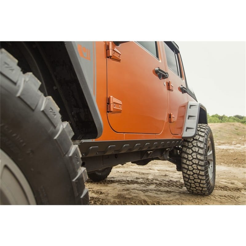 Rugged Ridge Rocker Guard Kit Body Armor 4 Door 07-18 Jeep Wrangler JK thumbnail 3