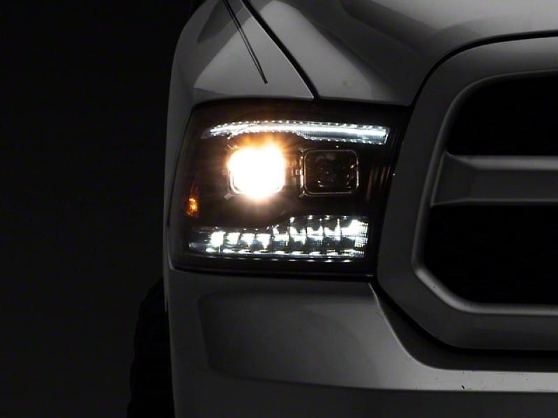 Raxiom 09-18 RAM 1500 LED Projector Headlights w/ Switchback Turn Signals- Blk Housing (Clear Lens) thumbnail 2