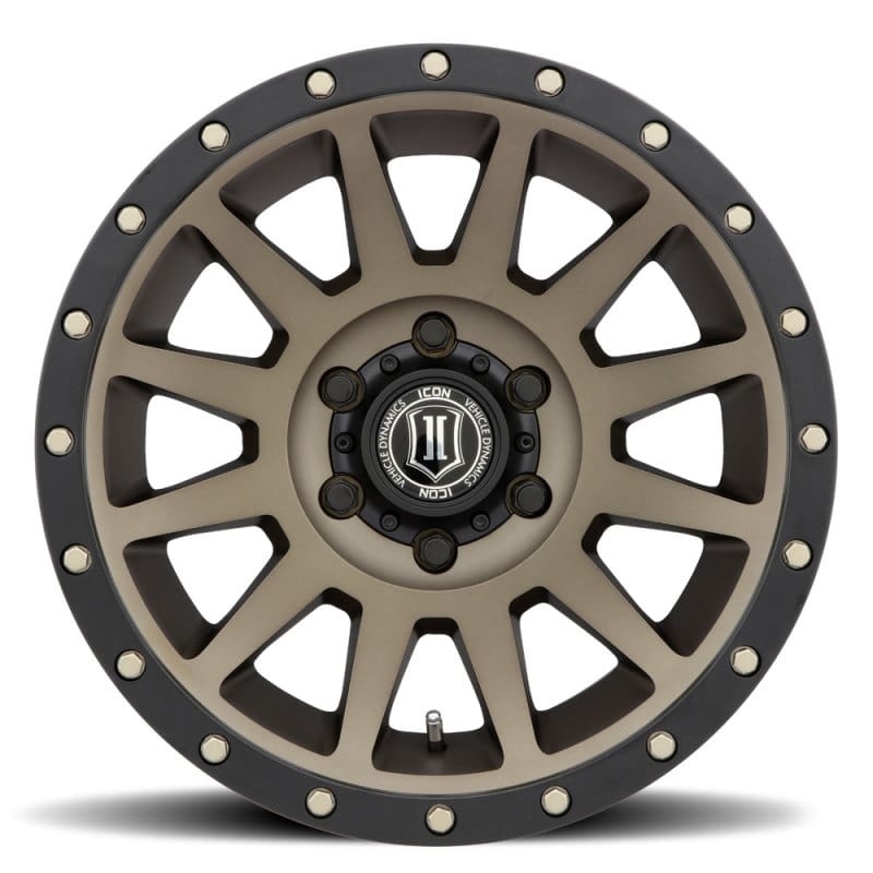 ICON Compression 18x9 6x5.5 0mm Offset 5in BS Bronze Wheel thumbnail 2
