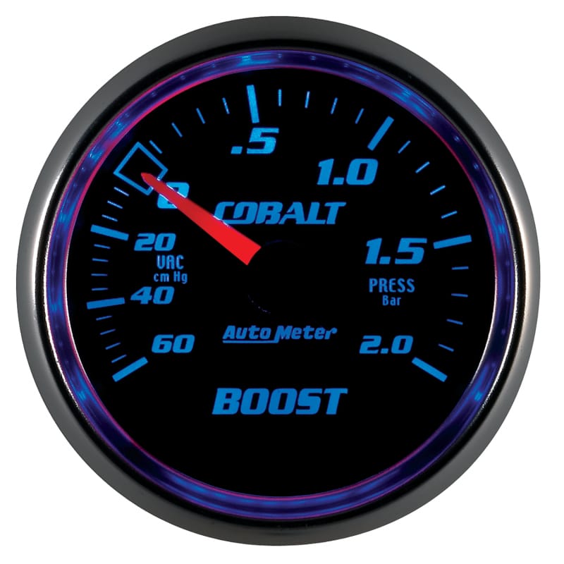 Autometer Cobalt 52mm 2 BAR Mechanical Boost Gauge thumbnail 4