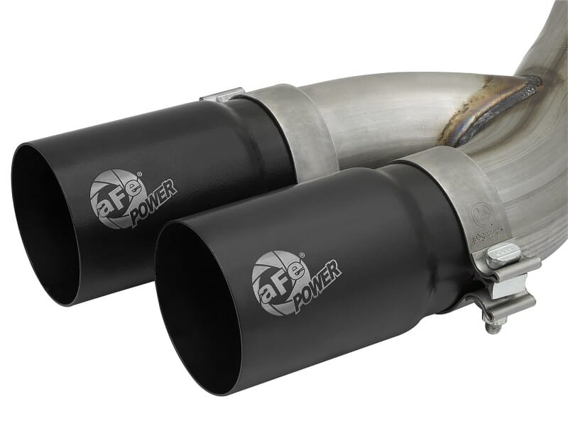 aFe POWER Rebel Series 3.5in SS Cat Back Exhaust w/Black Tips 19-21 RAM V8-6.4L Hemi thumbnail 2