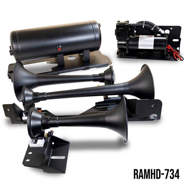 Kleinn 14-26 Dodge Ram 2500/ 3500 Onboard Air System w/ Model 730 Horns thumbnail 2