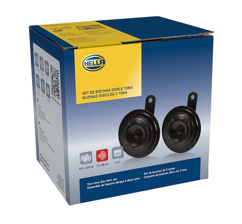 Hella Horn Kit Bx Blk Disc 92Mm 12V Univ thumbnail 4