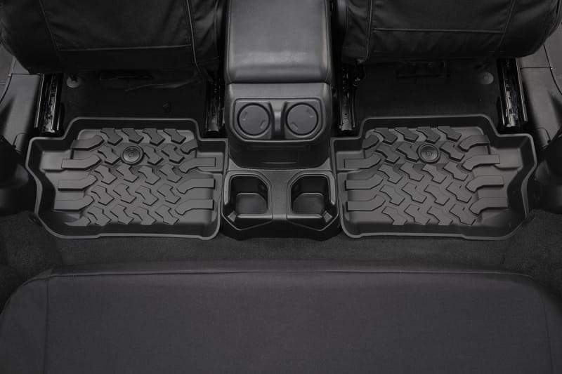 Bestop 18-26 Jeep Wrangler JL 2-Door Rear Floor Mats (Black)