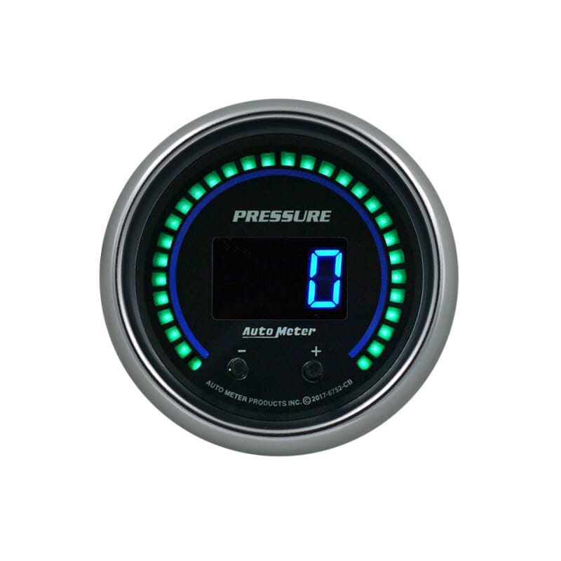 Autometer 52.4mm Black Switchable 0-1600 PSI/0-110 BAR Fluid Pressure Cobalt Elite Digital Gauge thumbnail 3