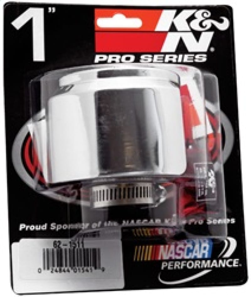 K&N 1in Flange ID x 3in OD x 2.5in Height Clamp On Crankcase Vent Filter thumbnail 3