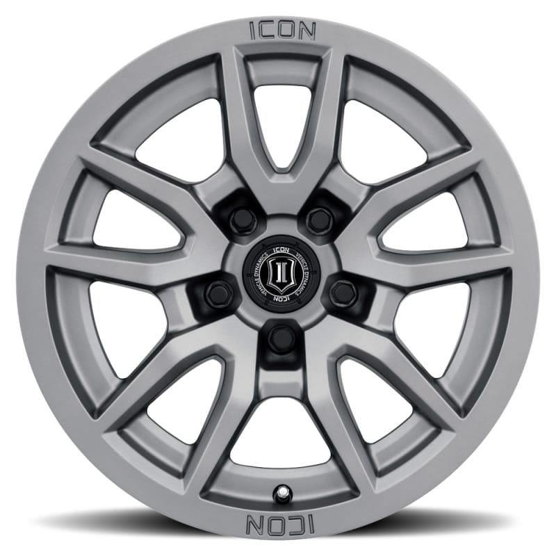 ICON Vector 5 17x8.5 5x5 -6mm Offset 4.5in BS 71.5mm Bore Titanium Wheel thumbnail 2