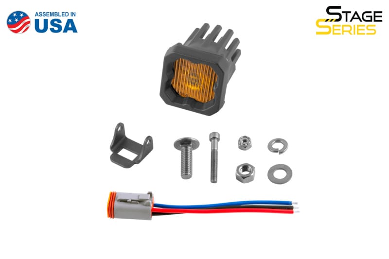 Diode Dynamics Stage Series C1 LED Pod - Yellow SAE Fog Standard ABL Each thumbnail 4