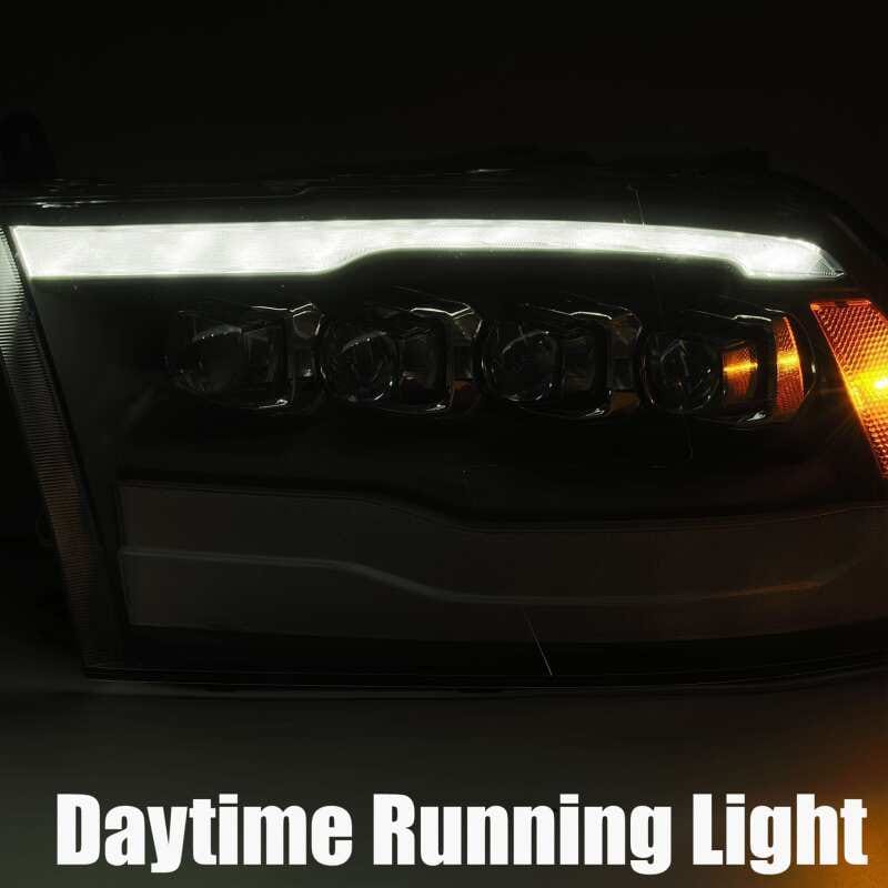 AlphaRex 09-18 Dodge Ram 1500HD NOVA LED Projector Headlights Plank Style Design Chrome w/DRL thumbnail 5