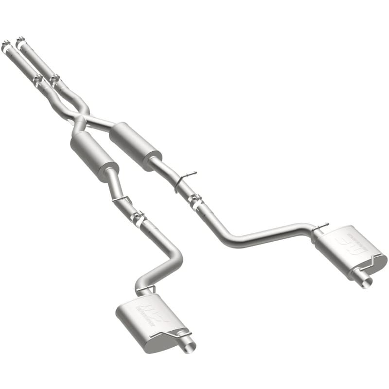 MagnaFlow Cat-Back SS 2.5in Dual Split Rear Exit (OEM Tips) 15-16 Dodge/Chrysler Charger/300 5.7L V8 thumbnail 4