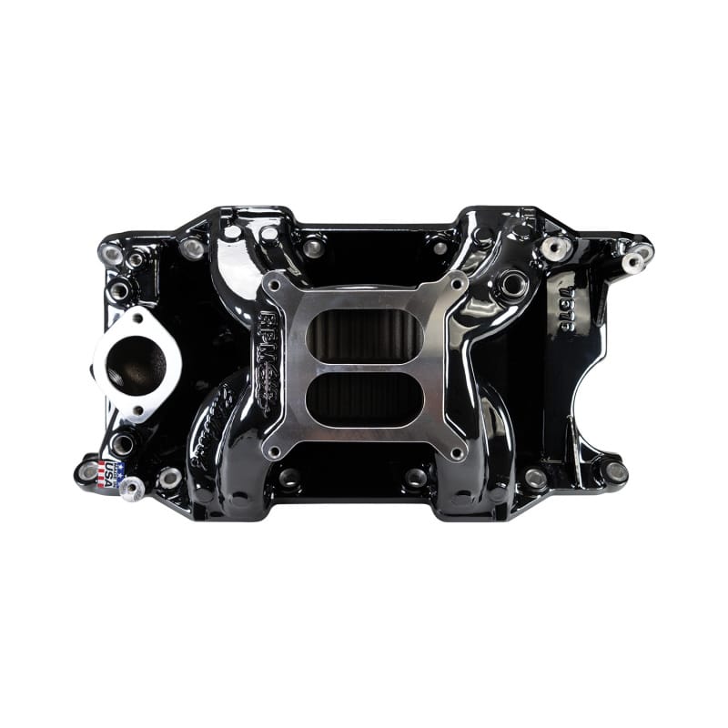 Edelbrock RPM Air-Gap Small Block Chrysler Intake Manifold - Black Plasma thumbnail 7