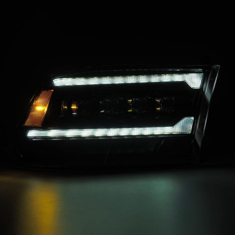 AlphaRex 09-18 Ram 2500 NOVA LED Proj Headlights Plank Style Alpha Blk w/Activ Light/Seq Signal/DRL thumbnail 5