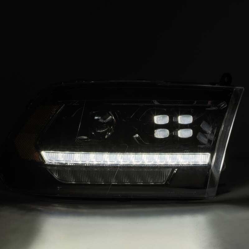 AlphaRex 09-18 Dodge Ram 1500HD PRO-Series Proj Headlight Plnk Style Blk w/Chrm Acc w/Seq Signal/DRL thumbnail 2