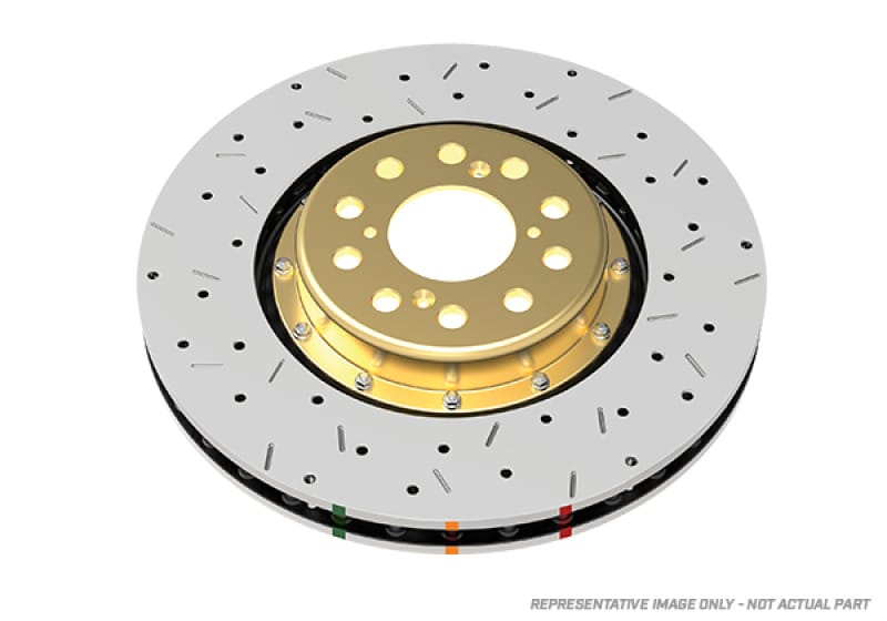 DBA 13-17 SRT Viper (1 Pc Disc Excl TA Package) Front 5000 Series Slotted Rotor w/Black Hat - DBA52448BLKXS
