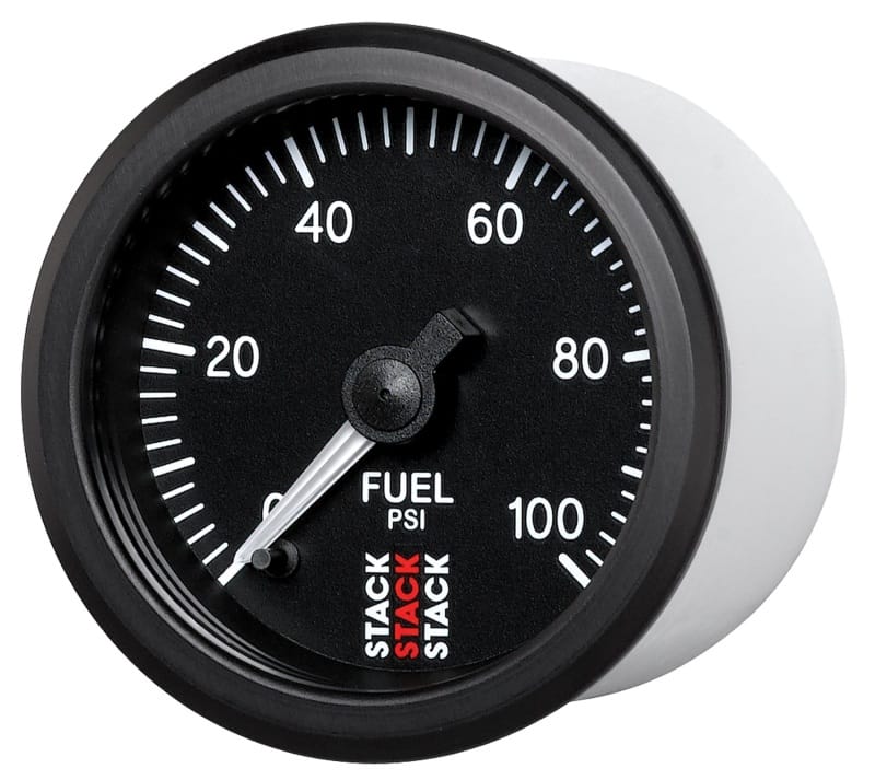 Autometer Stack 52mm 0-100 PSI 1/8in NPTF Male Pro Stepper Motor Fuel Pressure Gauge - Black thumbnail 2