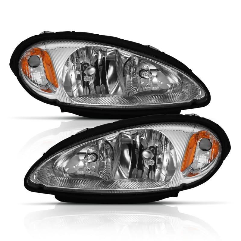 ANZO 2001-2005 Chrysler Pt Cruiser Crystal Headlight Chrome Amber (OE) thumbnail 2