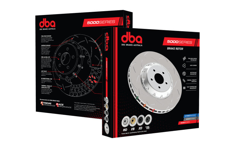 DBA 11-17 Jeep Grand Cherokee Trackhawk (6.2L V8) 5000 Series T3 Slotted KP Brake Rotor - w/Nas Nuts