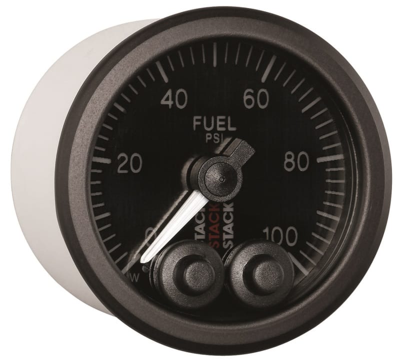Autometer Stack Instruments Pro Control 52mm 0-100 PSI Fuel Pressure Gauge - Black (1/8in NPTF Male) thumbnail 4