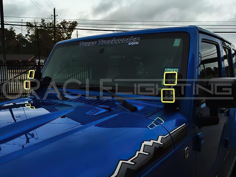 Oracle Off-Road 3in Square WP LED Halo - White thumbnail 2