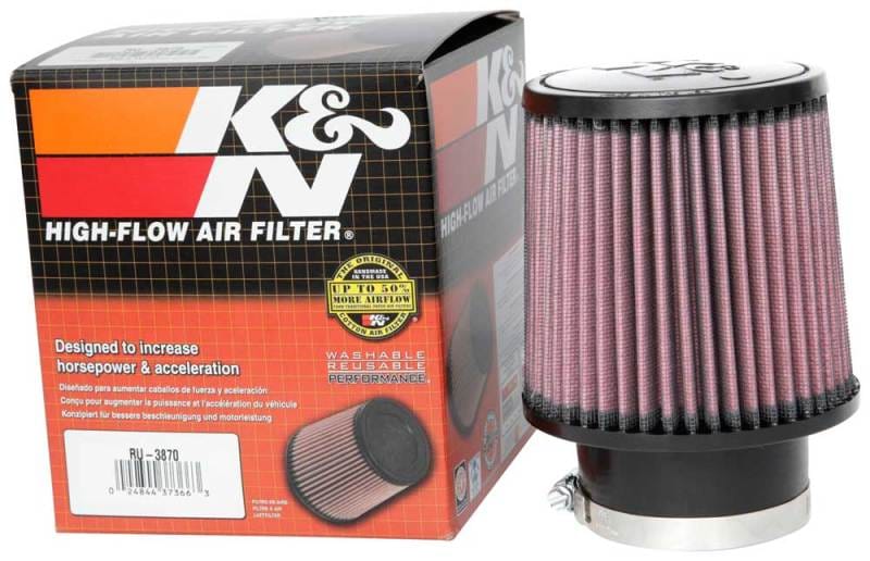 K&N Universal Clamp-On Air Filter 3in FLG / 5in B / 4-1/2in T / 5in H thumbnail 3