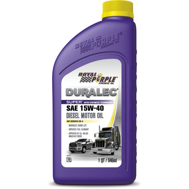 Royal Purple Duralec Super Diesel 15W40 CK-4 Motor Oil - 1 Quart thumbnail 2