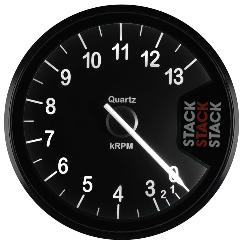 Autometer Stack Clubman Tachometer 80mm 0-3-13K RPM - Black thumbnail 4