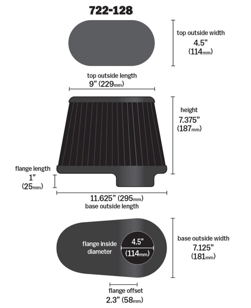 Airaid Dodge 5.9/6.7L DSL / Ford 6.0L DSL Kit Replacement Air Filter - 722-128 thumbnail 3