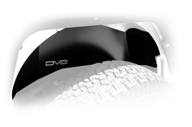 DV8 Offroad 07-18 Jeep Wrangler JK Rear Aluminum Inner Fender - Black thumbnail 3