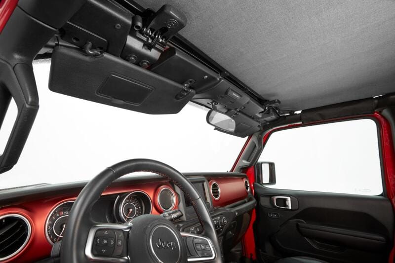 Bestop 24-26 Jeep Wrangler JL 4-Door Header Safari Bikini (Black Diamond) thumbnail 2