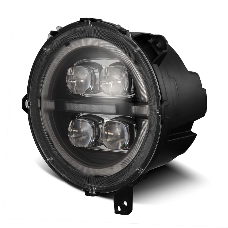 AlphaRex 18-23 Jeep Wrangler JL/Gladiator JT LED Proj Headlights Black w/ Activ Light/Seq Signal/DRL thumbnail 3