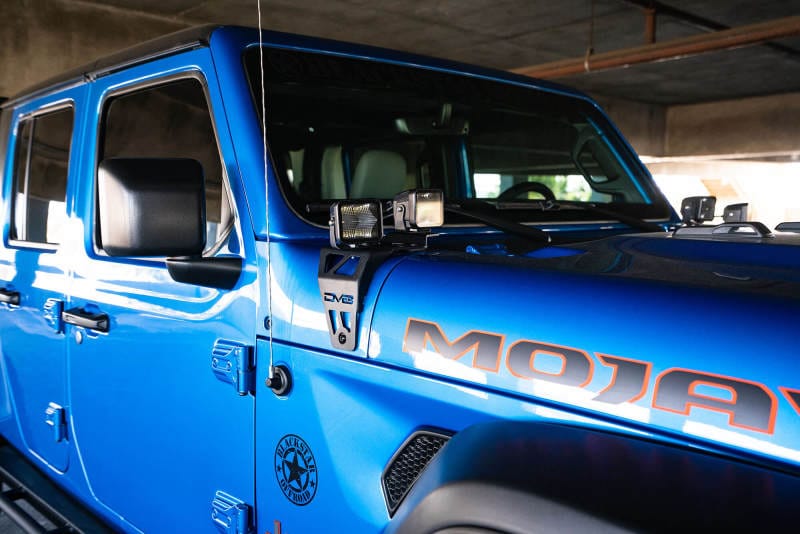DV8 Offroad 20-22 Jeep JL 392/ Jeep JT Mojave Edition Dual Pod Light Mounts thumbnail 9