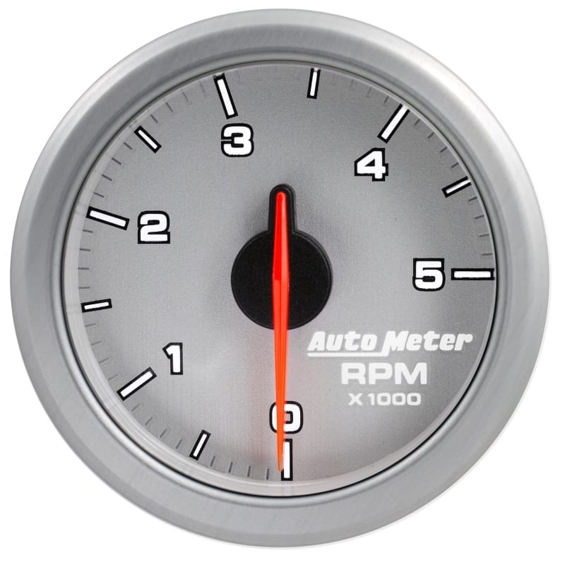 Autometer Airdrive 2-1/6in Tachometer Gauge 0-5K RPM - Silver thumbnail 8