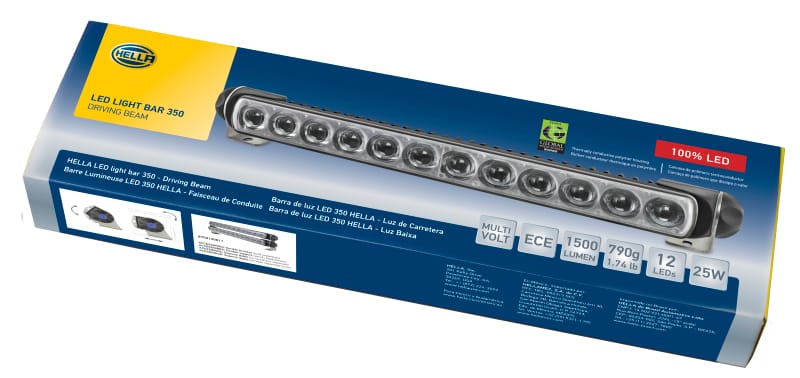 Hella Led Light Bar 350 / 14in Driving Beam - Clear thumbnail 7