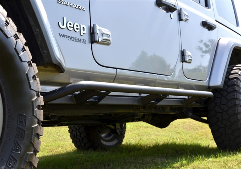 N-Fab Trail Slider Steps 07-17 Jeep Wrangler JK 4dr - SRW - Textured Black thumbnail 2