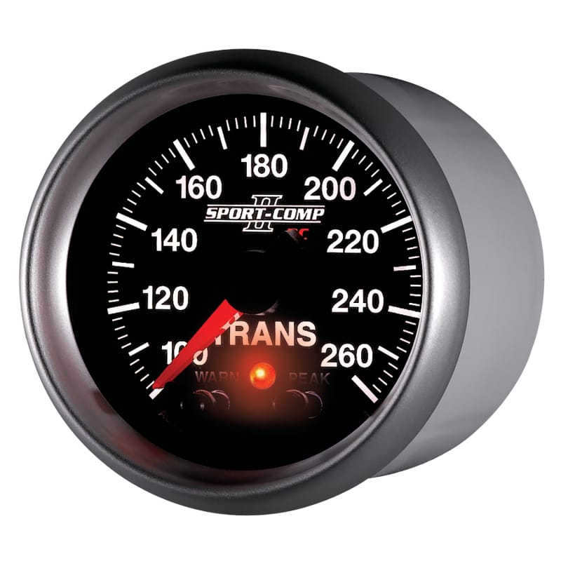 Autometer Elite 52.4mm 100-260F Transmission Temperature Peak & Warn w/ Electronic Control Gauge thumbnail 2