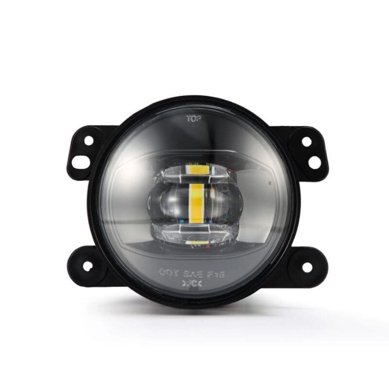 AlphaRex Universal Chrysler/Dodge/Hummer/Jeep DoubleTap Dual Color LED Proj Fog Lights - White/Amber thumbnail 5